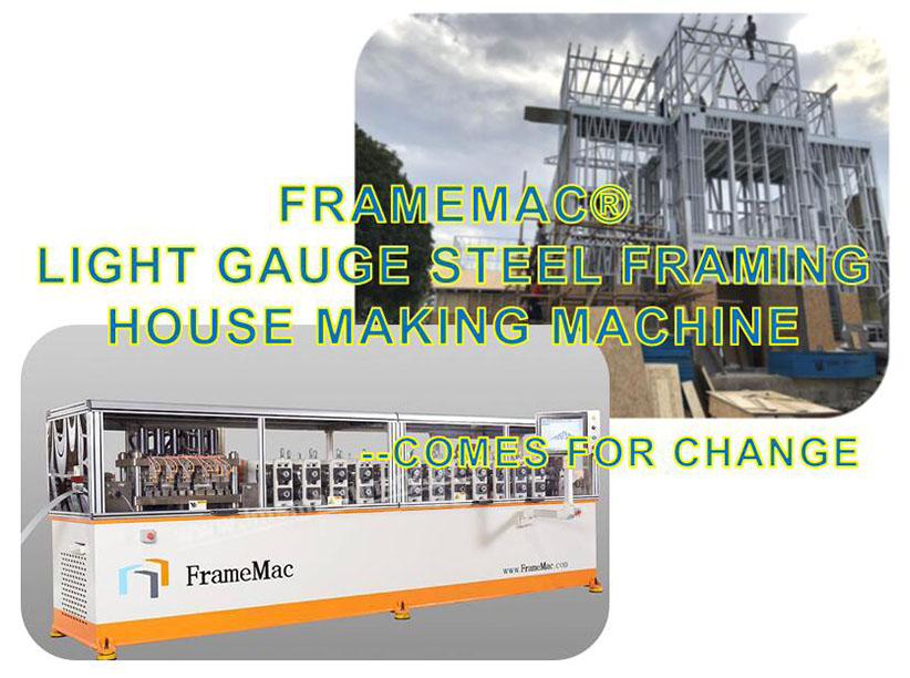 FrameMac Light Steel House Frame Making Machine will meet you soon in Melbourne,Australia