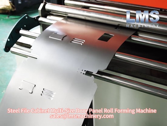 LMS Steel File Cabinet Multi-Size Door Panel Roll Forming Machine 