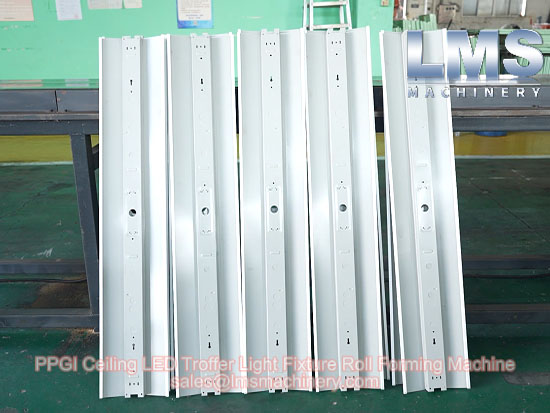 LMS PPGI Ceiling LED Troffer Light Fixture Roll Forming Machine