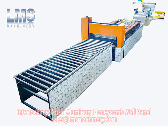 LMS Interlocking Slot-In Aluminum Honeycomb Wall Panel Roll Forming Line